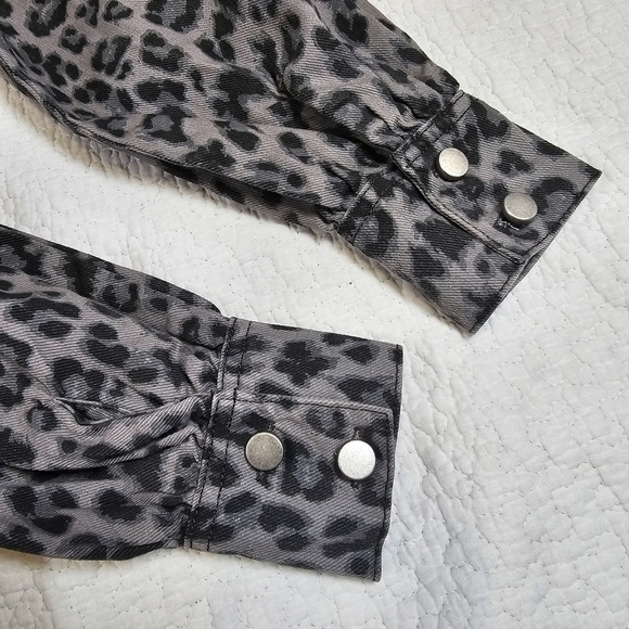 NWT Hush Gray Leopard Lexi Denim Dress Size 4 - Picture 10 of 14